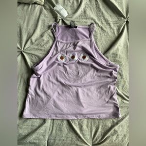 Womens daisy crop top